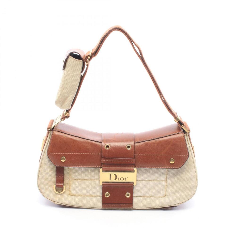 Christian Dior Dior Street Chic Shoulder Bag/Handbag, Canvas and Leather, Wom...